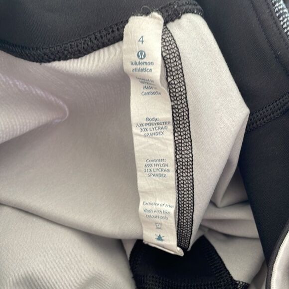 Lululemon Wunder Under Crop Leggings Full-On Luxtreme Burlap Texture Black Dune - Picture 8 of 9